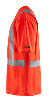 Blåkläder 3382 High Vis UV T-shirt nærbillede med tryk