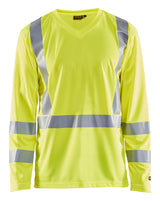 Blåkläder 3383 High Vis UV T-shirt lang ærme med tryk eller logo – arbejdstøj og firmatøj