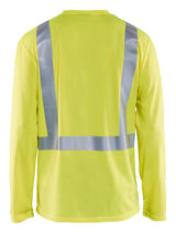 Blåkläder 3383 High Vis UV T-shirt lang ærme produktbillede med logo