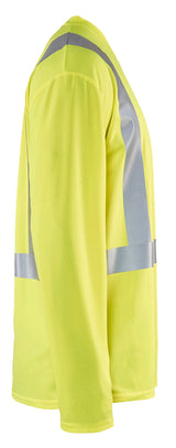 Blåkläder 3383 High Vis UV T-shirt lang ærme detalje til broderi