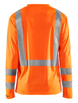Blåkläder 3383 High Vis UV T-shirt lang ærme nærbillede med logo