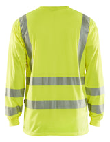 Blåkläder 3385 High Vis UV T-shirt lang ærme produktbillede med logo