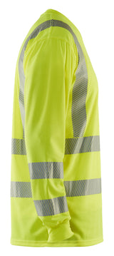 Blåkläder 3385 High Vis UV T-shirt lang ærme detalje til broderi