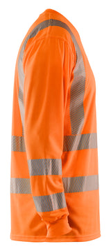 Blåkläder 3385 High Vis UV T-shirt lang ærme produktfoto til broderi