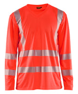 Blåkläder 3385 High Vis UV T-shirt lang ærme detalje med firmalogo