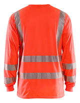 Blåkläder 3385 High Vis UV T-shirt lang ærme materiale med logo