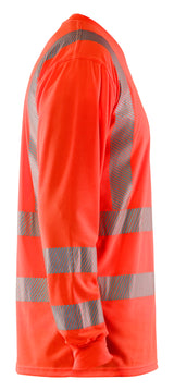 Blåkläder 3385 High Vis UV T-shirt lang ærme produktbillede til broderi