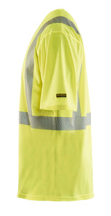 Blåkläder 3386 High Vis UV T-shirt produktfoto med tryk