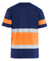 Blåkläder 3387 High Vis T-shirt nærbillede med logo
