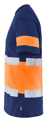 Blåkläder 3387 High Vis T-shirt produktbillede med tryk