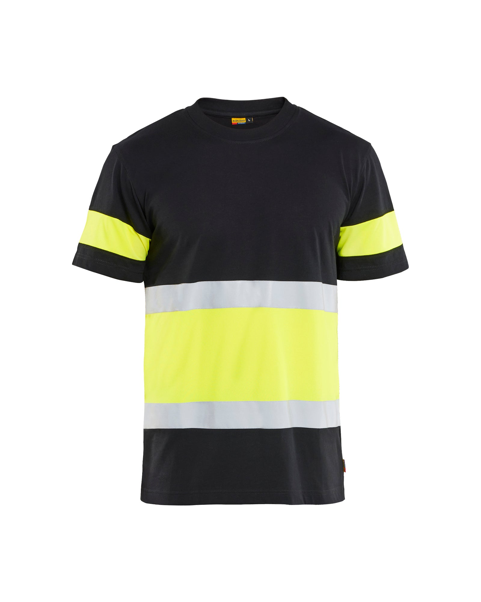 Blåkläder 3387 High Vis T-shirt, Sort/High Vis Gul