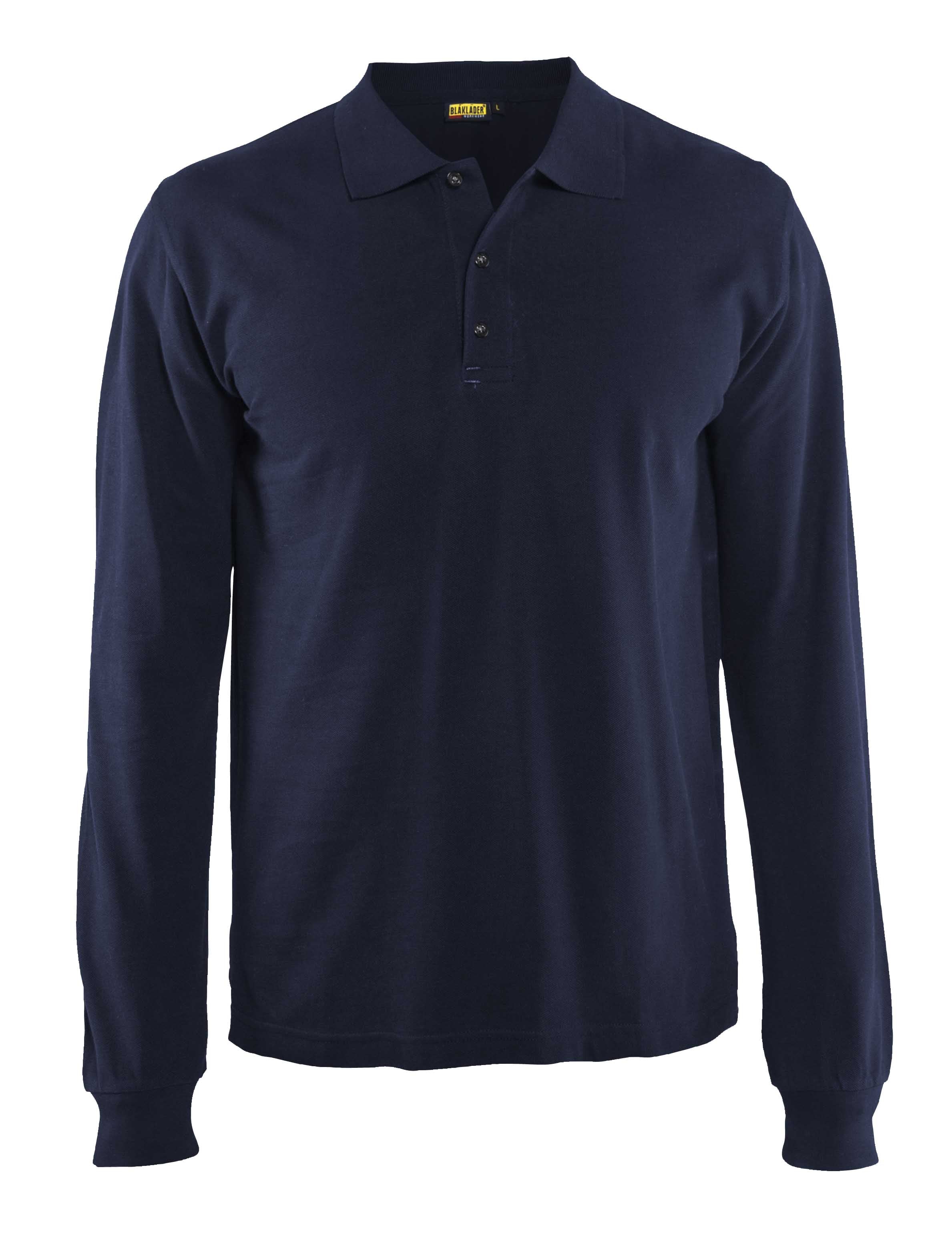 Blåkläder 3388 Poloshirt lang ærme, Marineblå