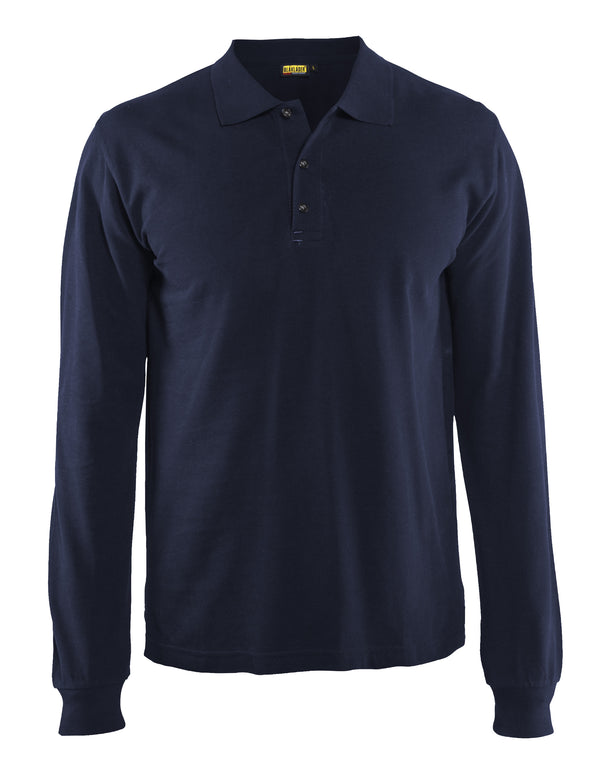Blåkläder 3388 Poloshirt lang ærme med tryk eller logo – arbejdstøj og firmatøj