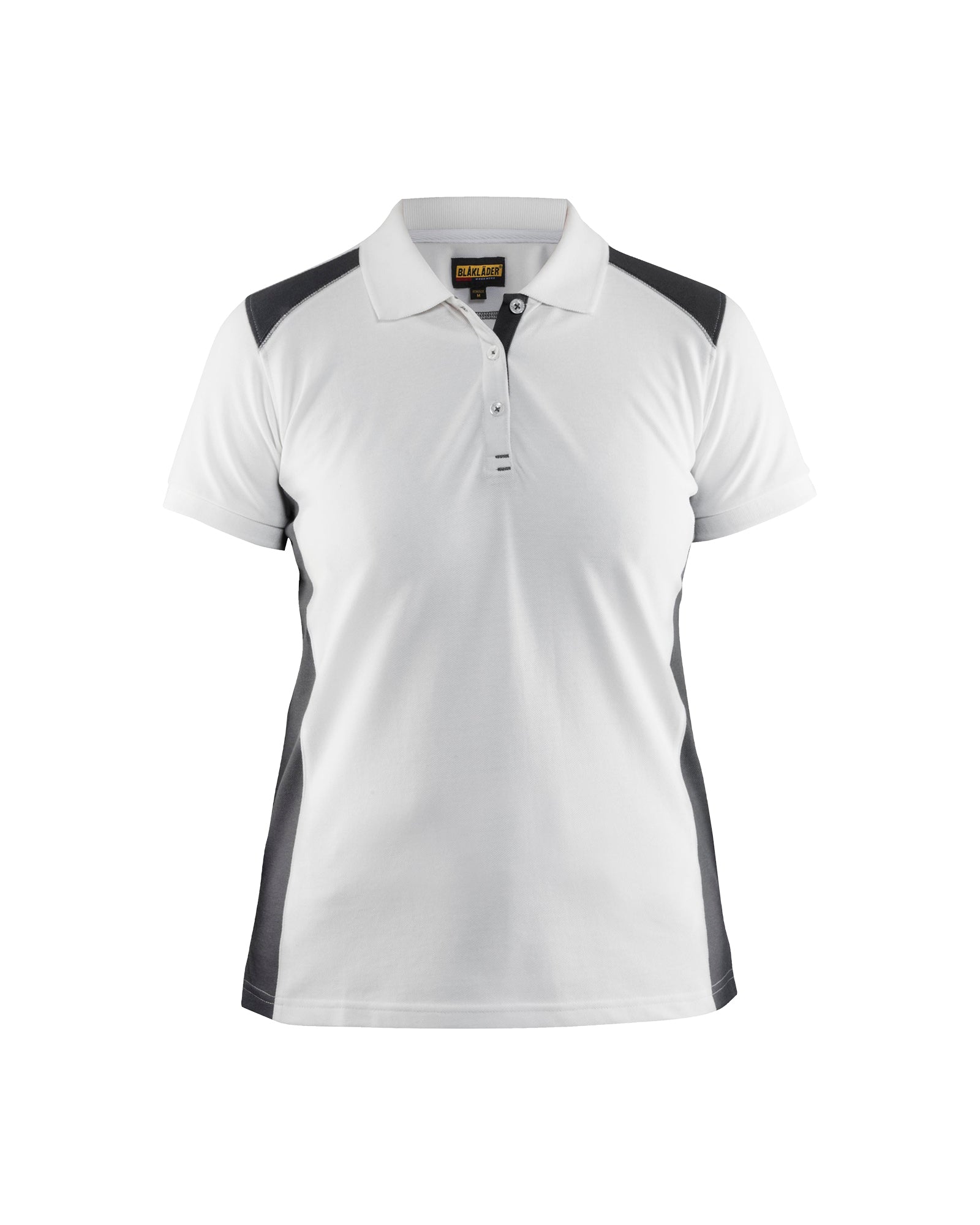 Blåkläder 3390 Dame Poloshirt, Hvid/Mørk Grå