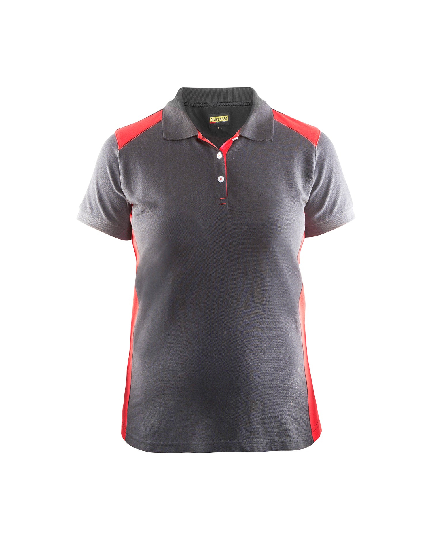 Blåkläder 3390 Dame Poloshirt, Grå/Rød