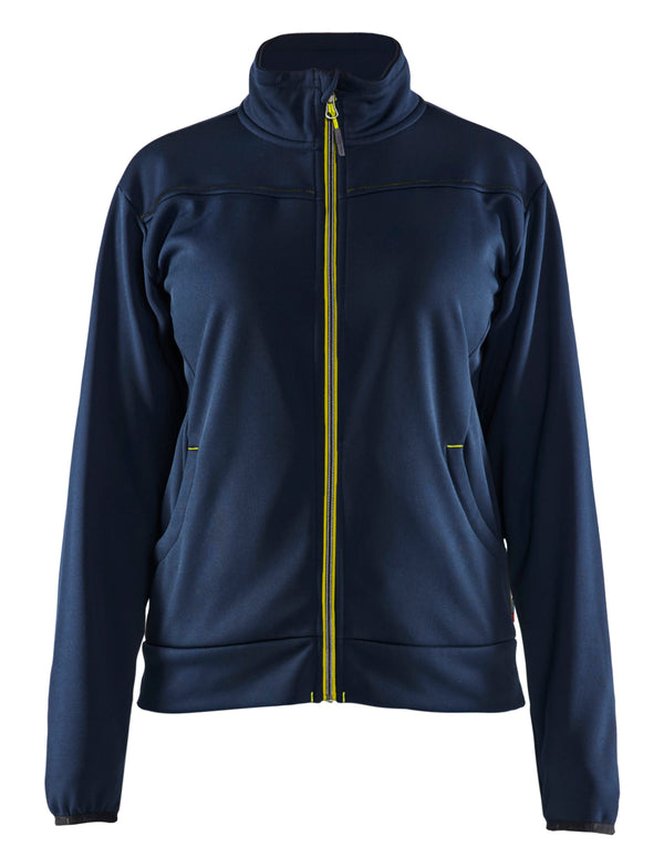 Blåkläder 3394 Dame Sweatshirt full zip med tryk eller logo – arbejdstøj og firmatøj