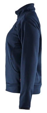 Blåkläder 3394 Dame Sweatshirt full zip produktfoto med tryk