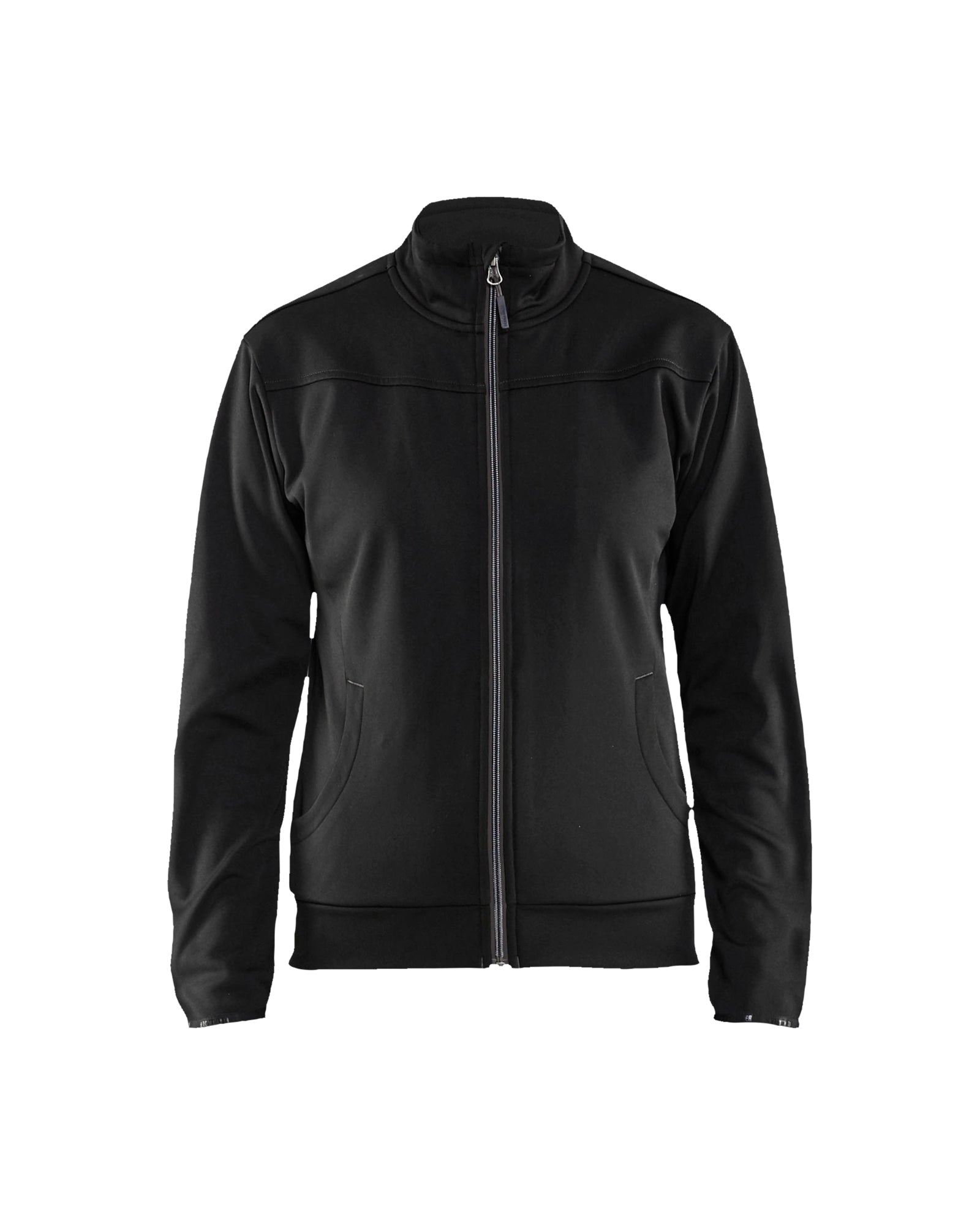 Blåkläder 3394 Dame Sweatshirt full zip, Sort/Mørk Grå