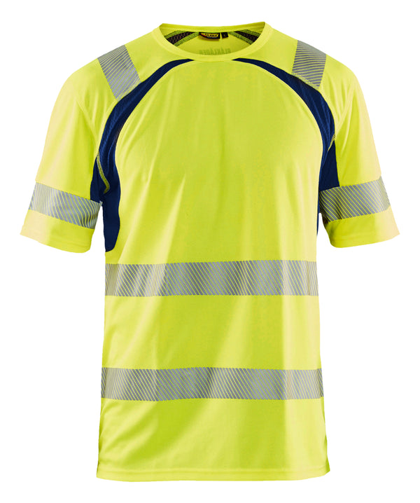 Blåkläder 3397 High Vis UV T-shirt med tryk eller logo – arbejdstøj og firmatøj