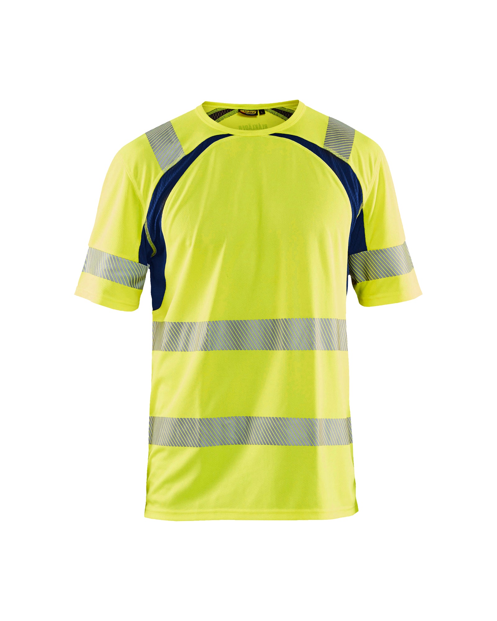 Blåkläder 3397 High Vis UV T-shirt, High Vis Gul/Marineblå