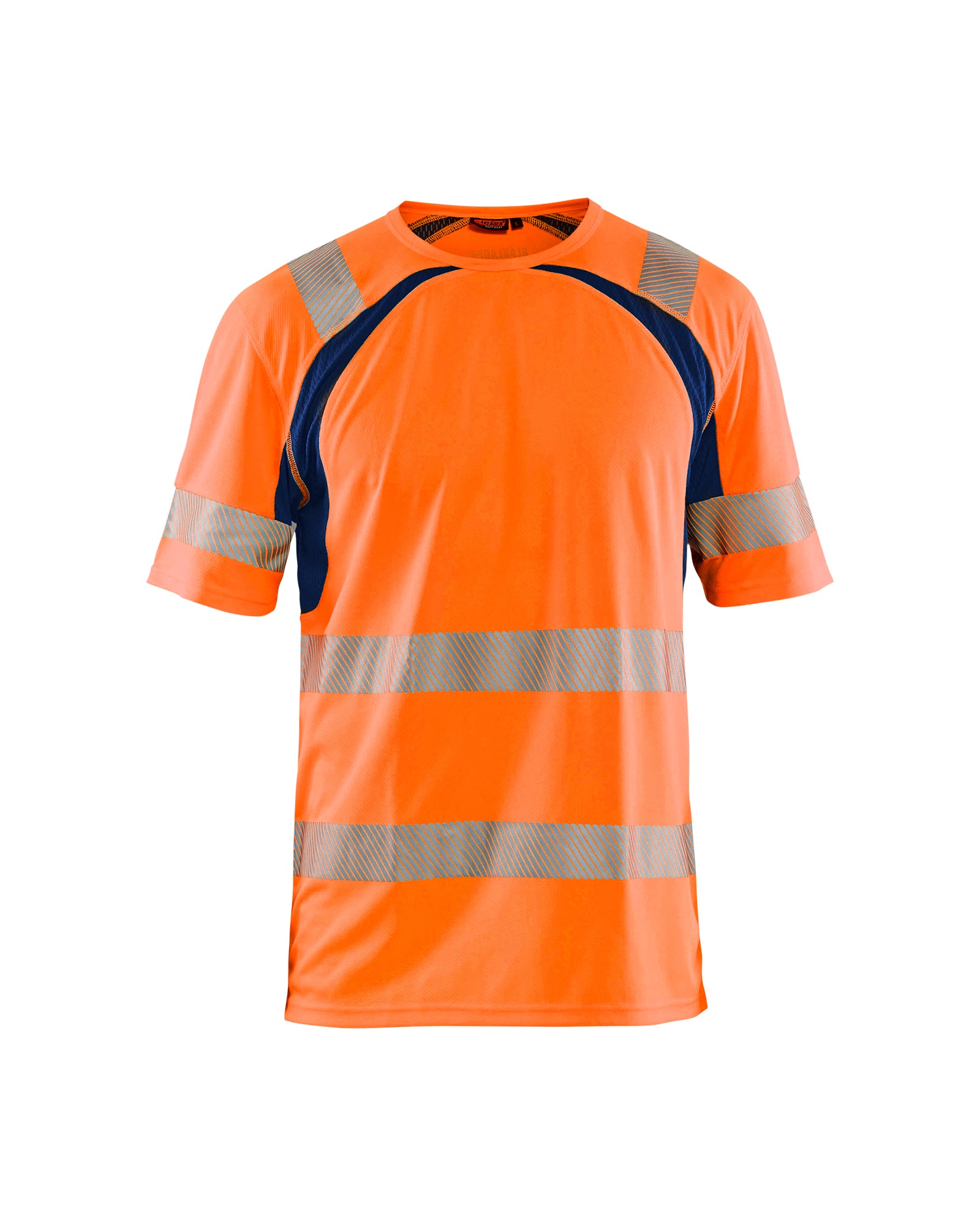 Blåkläder 3397 High Vis UV T-shirt, High Vis Orange/Marineblå