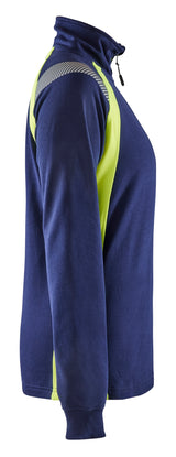 Blåkläder 3403 Dame Sweatshirt half zip detalje til broderi