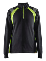 Blåkläder 3403 Dame Sweatshirt half zip materiale med firmalogo