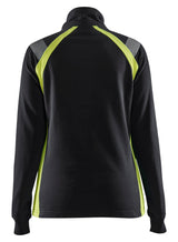 Blåkläder 3403 Dame Sweatshirt half zip nærbillede med logo