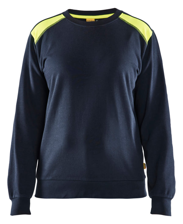 Blåkläder 3408 Dame Sweatshirt med tryk eller logo – arbejdstøj og firmatøj