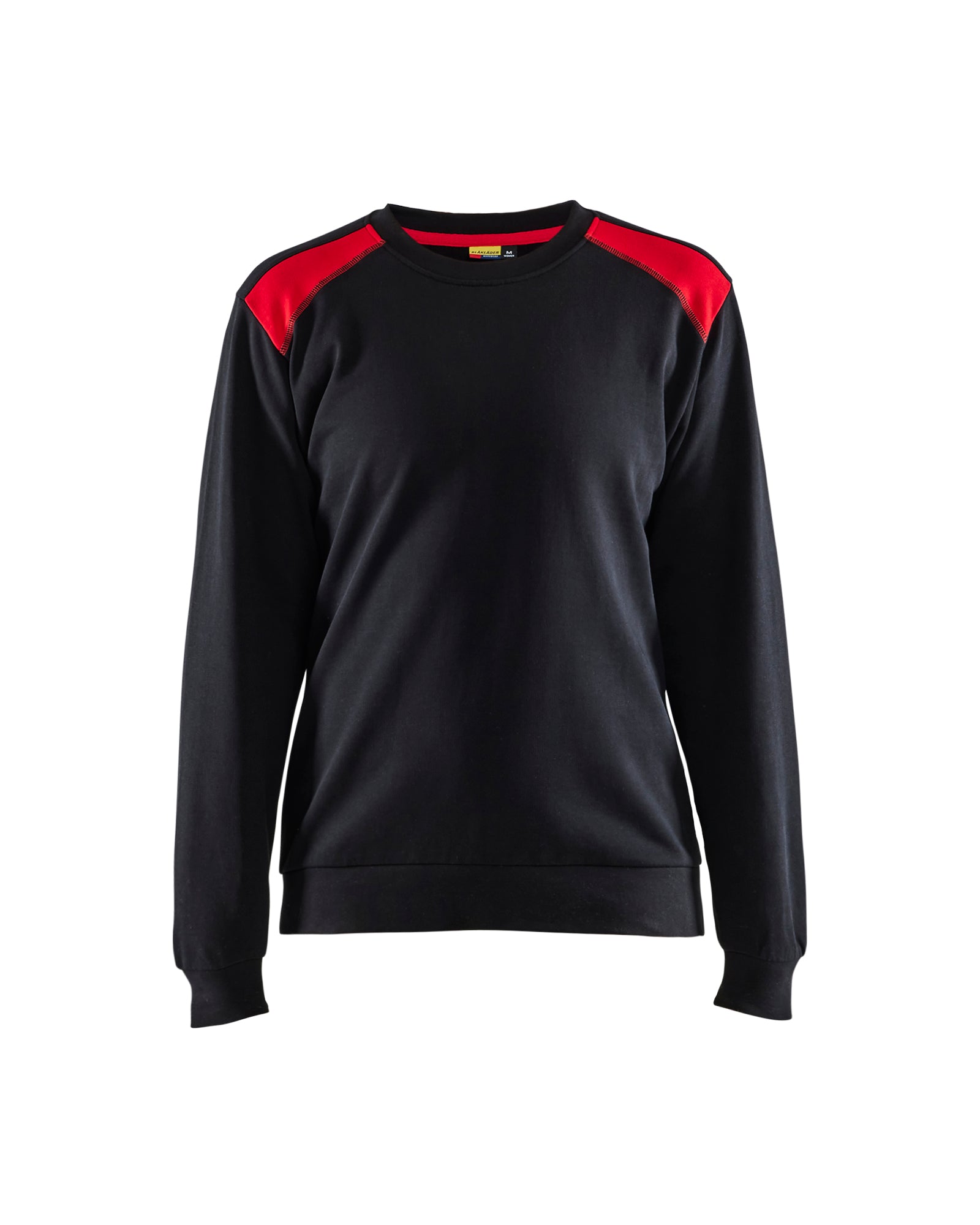 Blåkläder 3408 Dame Sweatshirt, Sort/Rød