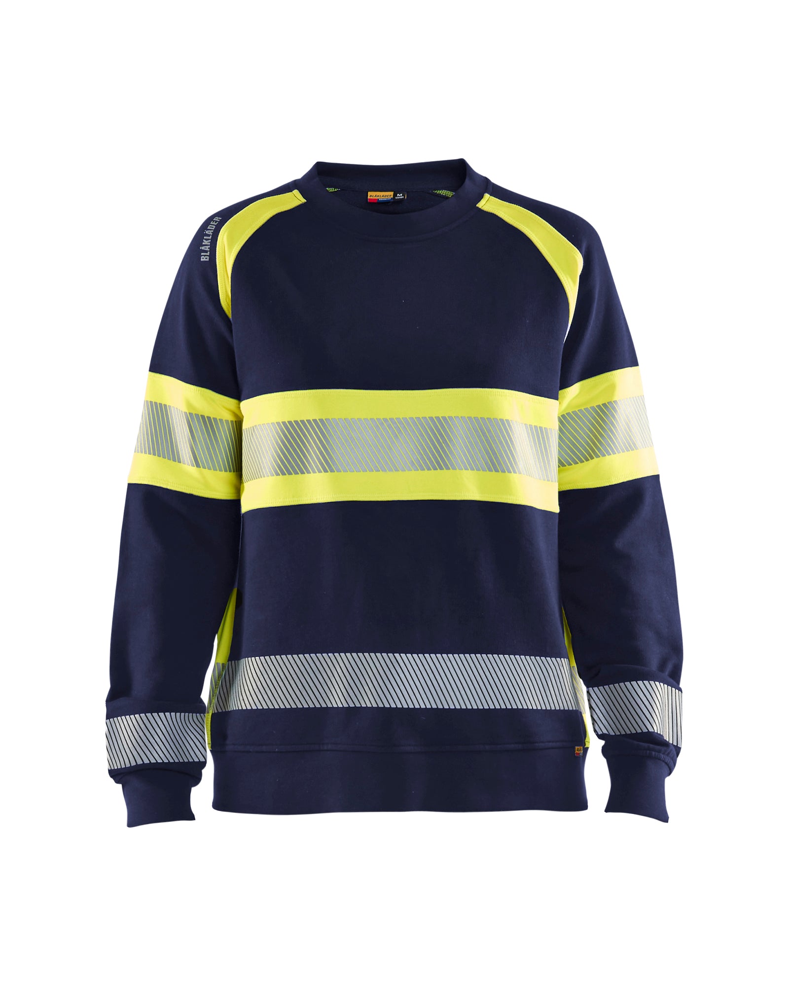 Blåkläder 3409 Dame High Vis Sweatshirt, Marineblå/High Vis Gul