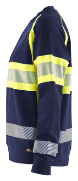 Blåkläder 3409 Dame High Vis Sweatshirt produktfoto med tryk