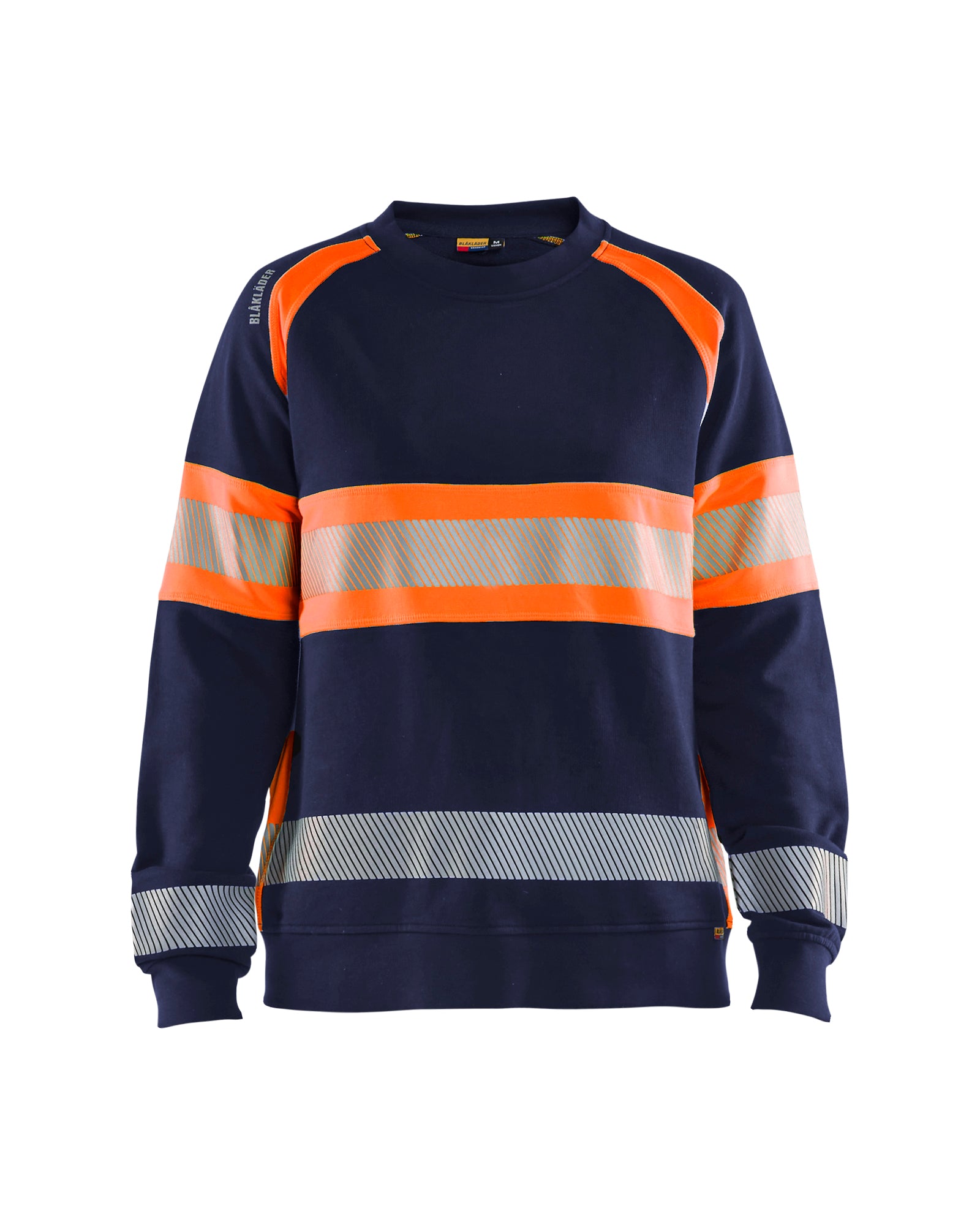 Blåkläder 3409 Dame High Vis Sweatshirt, Marineblå/High Vis Orange