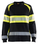 Blåkläder 3409 Dame High Vis Sweatshirt detalje med firmalogo