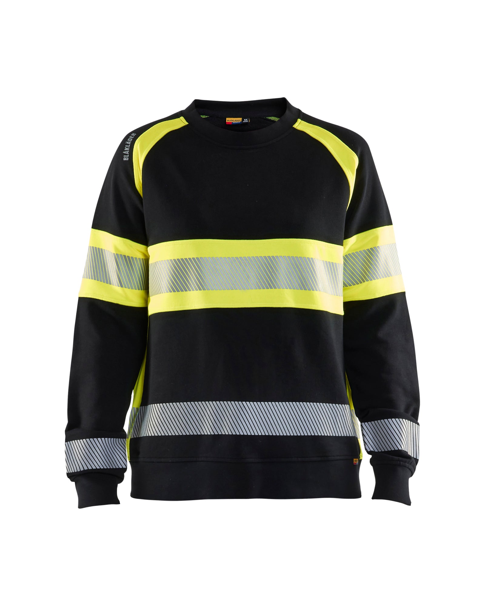 Blåkläder 3409 Dame High Vis Sweatshirt, Sort/High Vis Gul