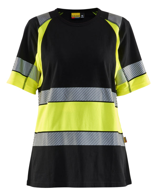 Blåkläder 3410 Dame High Vis T-shirt med tryk eller logo – arbejdstøj og firmatøj