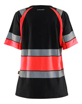 Blåkläder 3410 Dame High Vis T-shirt nærbillede med logo