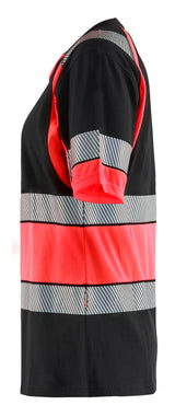 Blåkläder 3410 Dame High Vis T-shirt produktbillede med tryk