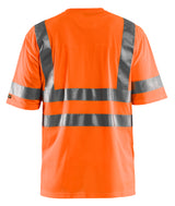 Blåkläder 3413 High Vis T-shirt nærbillede med logo