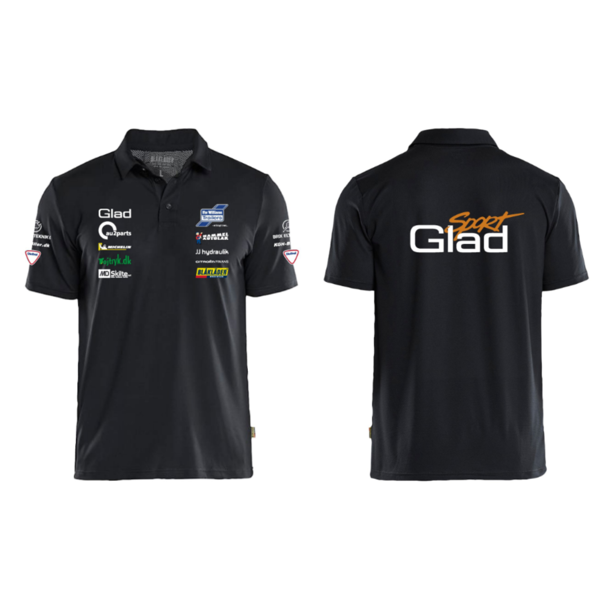 PEER GLADS Blåkläder 3416 UV Poloshirt, Mørk Marineblå m/sponsorlogo
