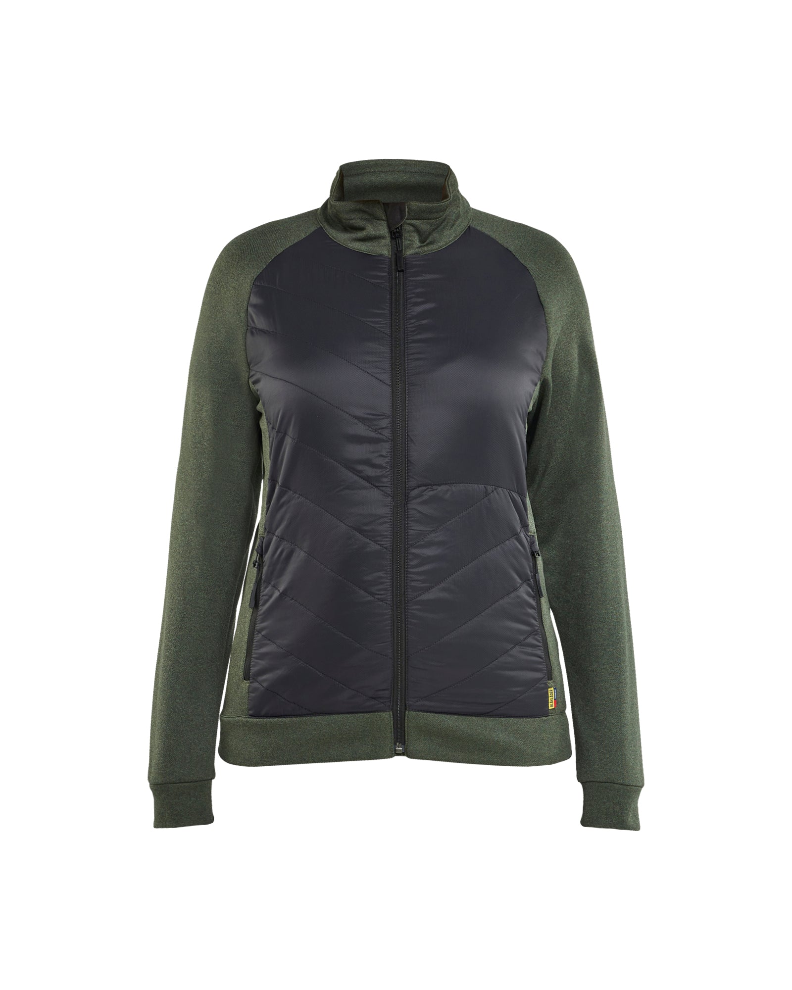 Blåkläder 3419 Dame Hybrid Sweatshirt, Efterårsgrøn/Sort