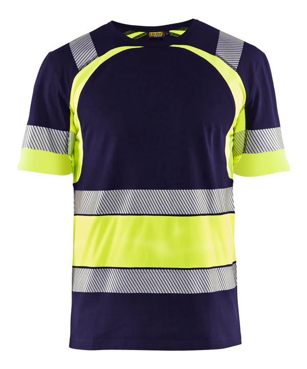 Blåkläder 3421 High Vis T-shirt med tryk eller logo – arbejdstøj og firmatøj