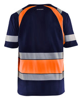 Blåkläder 3421 High Vis T-shirt nærbillede med logo
