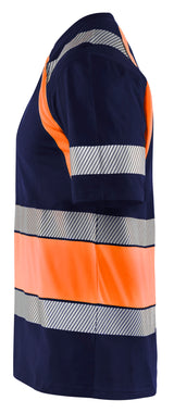 Blåkläder 3421 High Vis T-shirt produktbillede med tryk