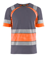 Blåkläder 3421 High Vis T-shirt detalje med firmalogo