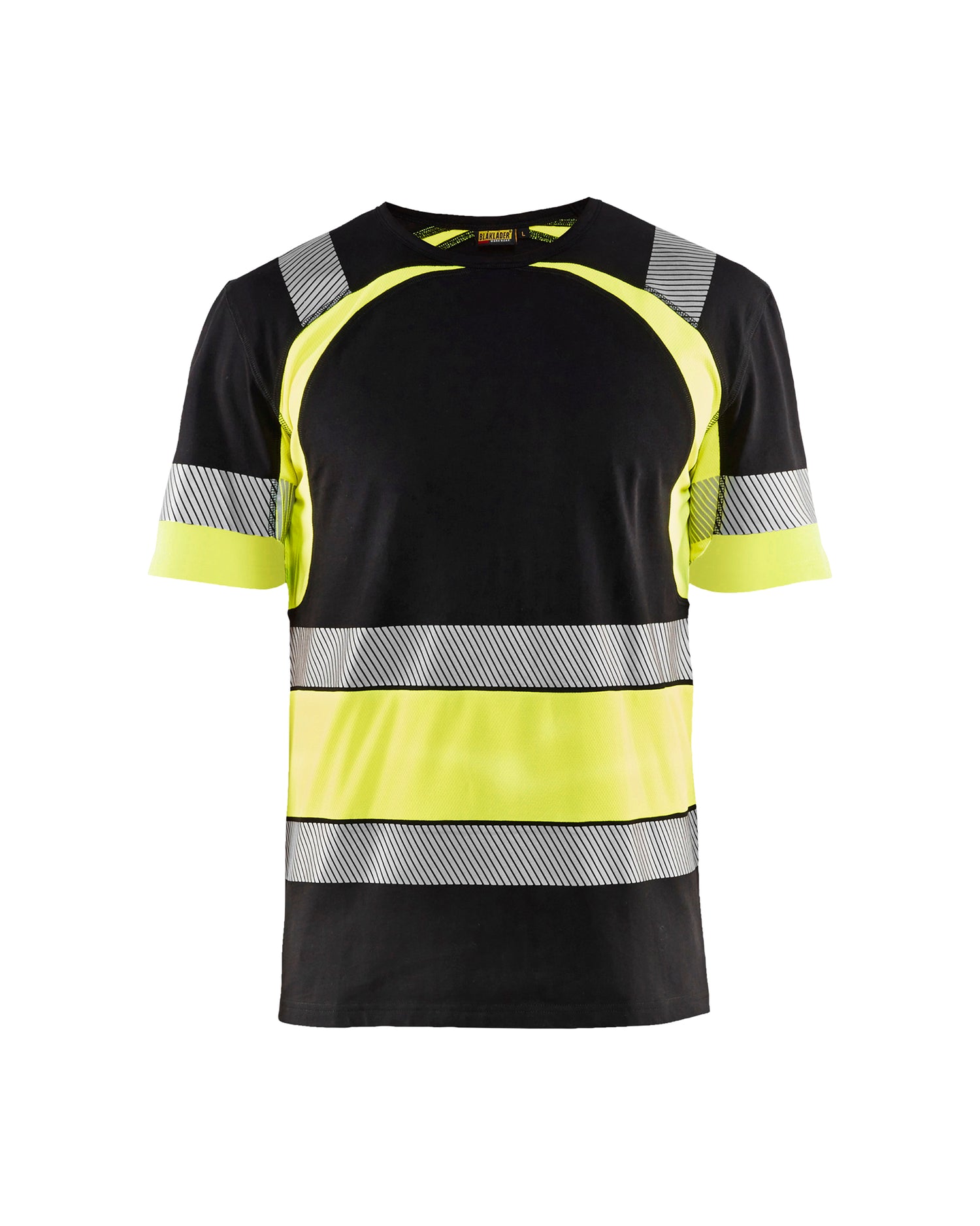 Blåkläder 3421 High Vis T-shirt, Sort/High Vis Gul