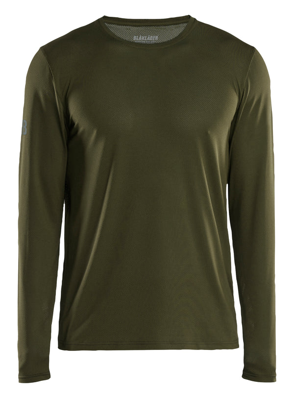 Blåkläder 3423 UV T-shirt lang ærme med tryk eller logo – arbejdstøj og firmatøj