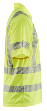 Blåkläder 3428 High Vis UV Poloshirt detalje til broderi