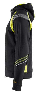 Blåkläder 3433 Hættetrøje full zip produktbillede med tryk