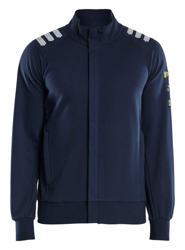 Blåkläder 3453 Flammehæmmende Sweatshirt Full Zip Inherent med tryk eller logo – arbejdstøj og firmatøj